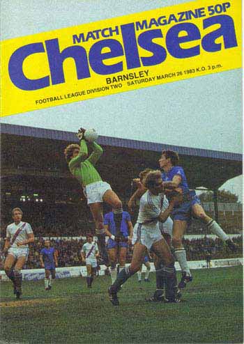 programme cover for Chelsea v Barnsley, 26th Mar 1983