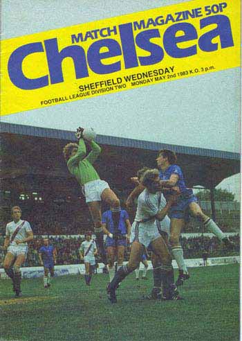 programme cover for Chelsea v Sheffield Wednesday, Monday, 2nd May 1983
