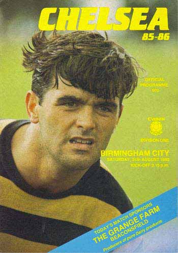 programme cover for Chelsea v Birmingham City, Saturday, 24th Aug 1985