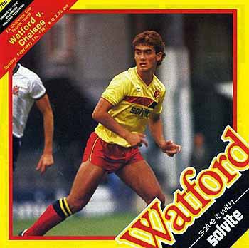 programme cover for Watford v Chelsea, 1st Feb 1987