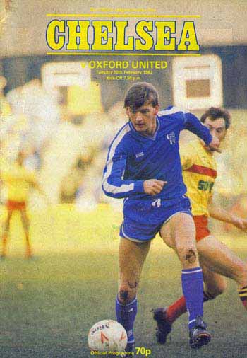 programme cover for Chelsea v Oxford United, 10th Feb 1987