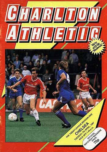 programme cover for Charlton Athletic v Chelsea, 7th Apr 1987