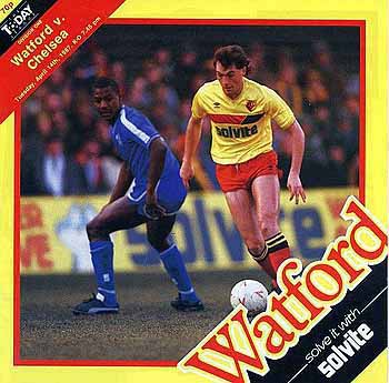 programme cover for Watford v Chelsea, 14th Apr 1987
