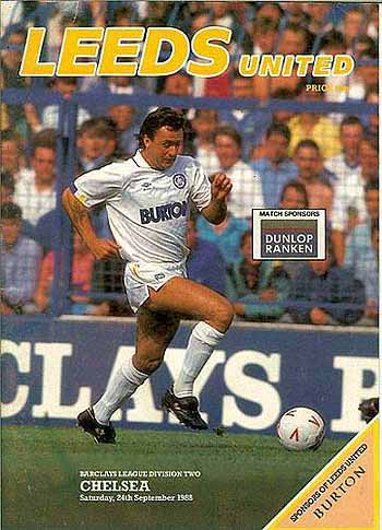 programme cover for Leeds United v Chelsea, Saturday, 24th Sep 1988