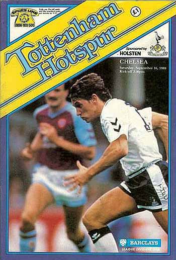 programme cover for Tottenham Hotspur v Chelsea, 16th Sep 1989
