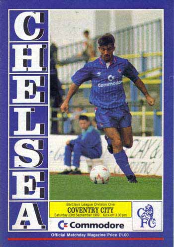 programme cover for Chelsea v Coventry City, 23rd Sep 1989