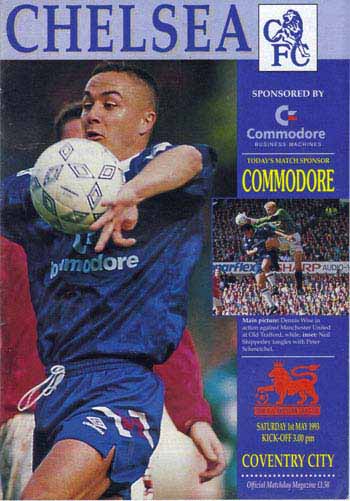 programme cover for Chelsea v Coventry City, 1st May 1993