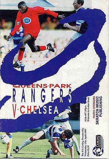programme cover for Queens Park Rangers v Chelsea, 13th Apr 1994