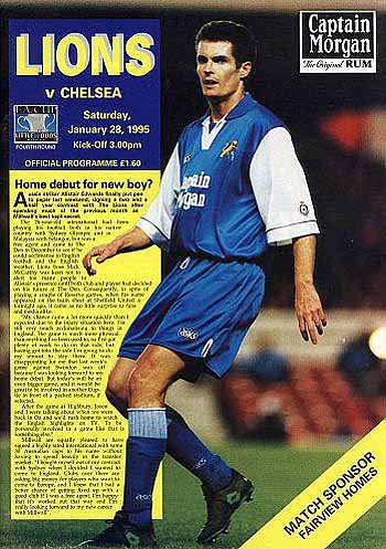 programme cover for Millwall v Chelsea, 28th Jan 1995