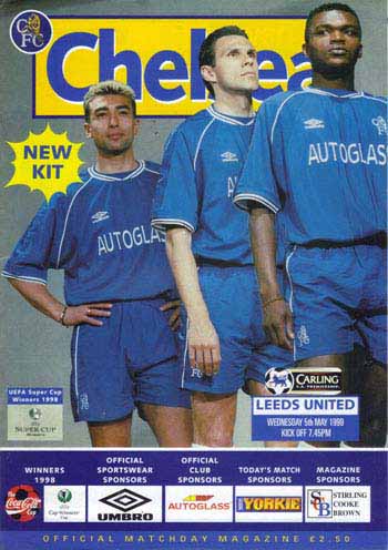 programme cover for Chelsea v Leeds United, 5th May 1999