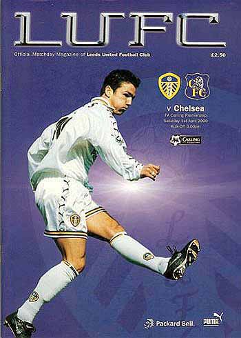 programme cover for Leeds United v Chelsea, Saturday, 1st Apr 2000