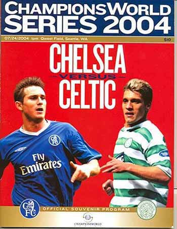 programme cover for Celtic v Chelsea, Saturday, 24th Jul 2004
