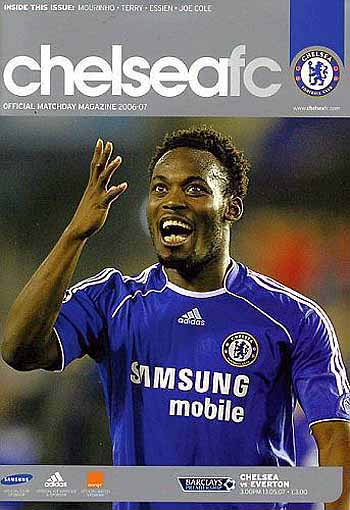 programme cover for Chelsea v Everton, 13th May 2007