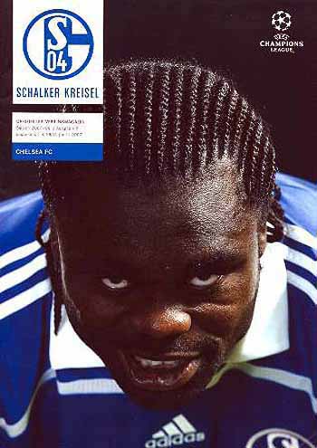 programme cover for Shalke 04 v Chelsea, 6th Nov 2007