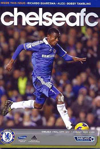 programme cover for Chelsea v Hull City, 7th Feb 2009