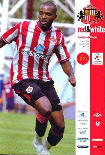programme cover for Sunderland v Chelsea, Tuesday, 18th Aug 2009