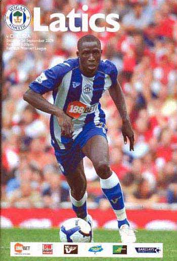 programme cover for Wigan Athletic v Chelsea, 26th Sep 2009