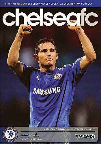 programme cover for Chelsea v Fulham, Monday, 28th Dec 2009