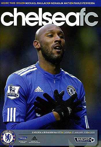 programme cover for Chelsea v Birmingham City, 27th Jan 2010