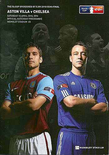 programme cover for Aston Villa v Chelsea, 10th Apr 2010