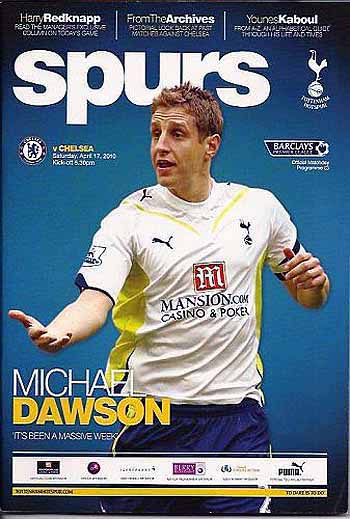 programme cover for Tottenham Hotspur v Chelsea, 17th Apr 2010