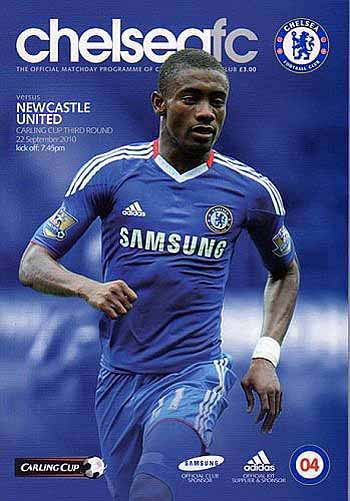 programme cover for Chelsea v Newcastle United, 22nd Sep 2010