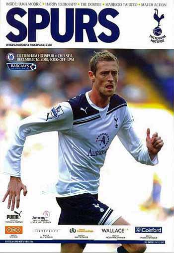 programme cover for Tottenham Hotspur v Chelsea, 12th Dec 2010