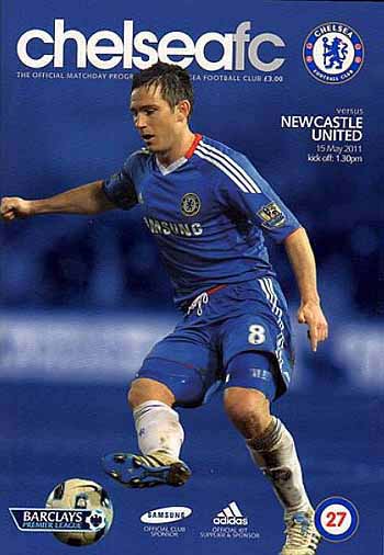 programme cover for Chelsea v Newcastle United, 15th May 2011