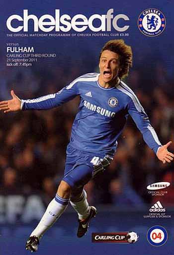 programme cover for Chelsea v Fulham, 21st Sep 2011