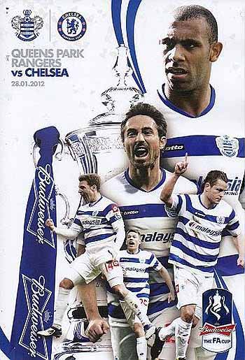 programme cover for Queens Park Rangers v Chelsea, 28th Jan 2012