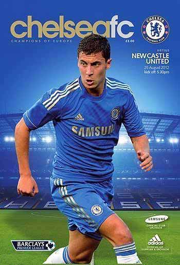 programme cover for Chelsea v Newcastle United, 25th Aug 2012
