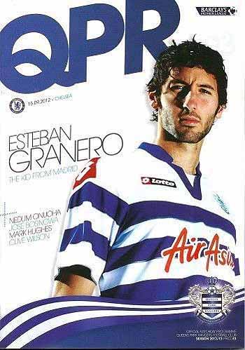 programme cover for Queens Park Rangers v Chelsea, Saturday, 15th Sep 2012