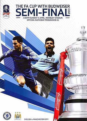 programme cover for Manchester City v Chelsea, 14th Apr 2013
