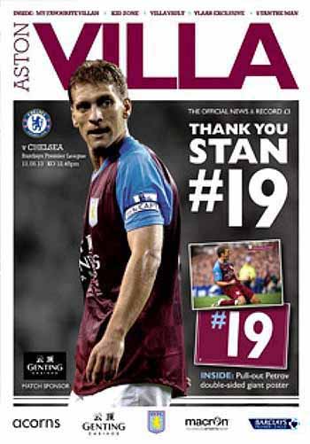 programme cover for Aston Villa v Chelsea, 11th May 2013