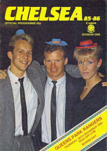 programme cover for Chelsea v Queens Park Rangers, Thursday, 26th Dec 1985