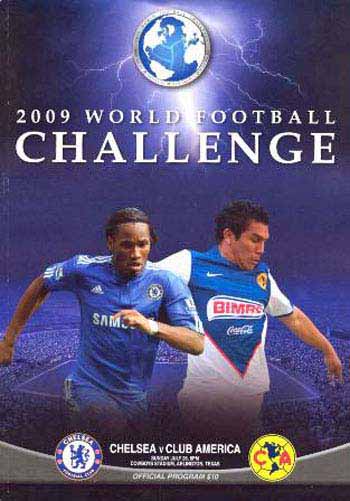 programme cover for Club America v Chelsea, 26th Jul 2009