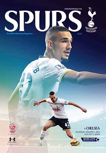 programme cover for Tottenham Hotspur v Chelsea, 1st Jan 2015