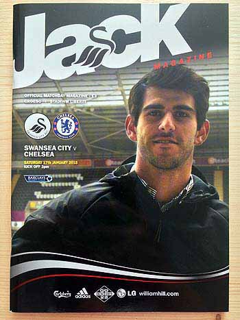 programme cover for Swansea City v Chelsea, Saturday, 17th Jan 2015