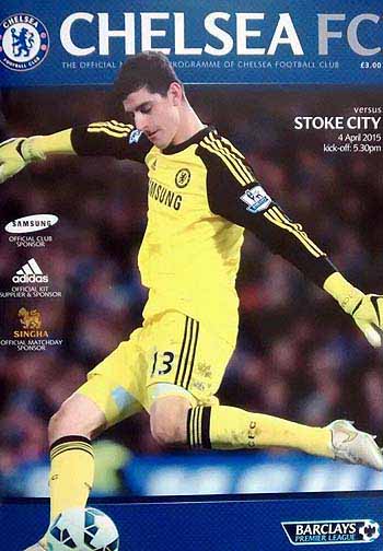 programme cover for Chelsea v Stoke City, 4th Apr 2015