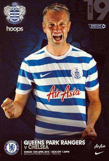 programme cover for Queens Park Rangers v Chelsea, 12th Apr 2015