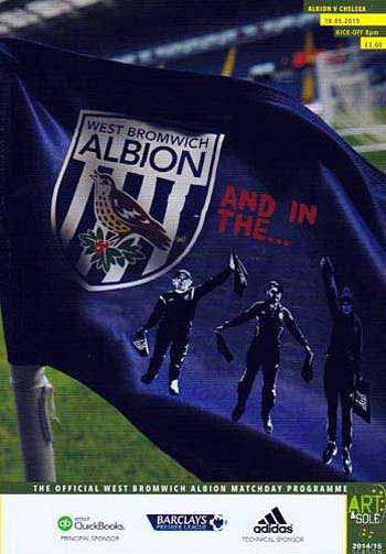 programme cover for West Bromwich Albion v Chelsea, 18th May 2015