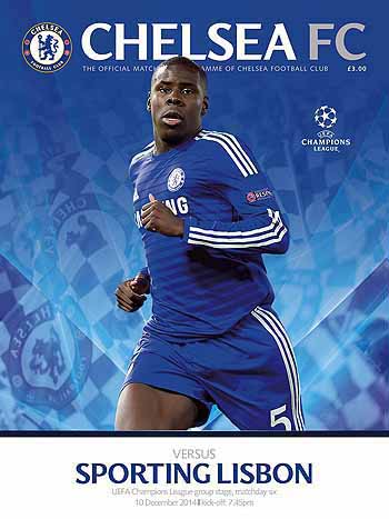 programme cover for Chelsea v Sporting Lisbon, 10th Dec 2014