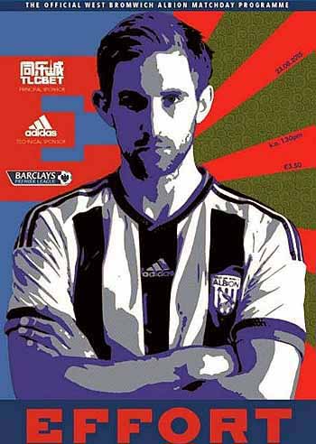programme cover for West Bromwich Albion v Chelsea, 23rd Aug 2015