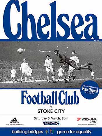 programme cover for Chelsea v Stoke City, 5th Mar 2016