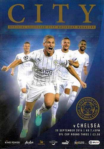 programme cover for Leicester City v Chelsea, 20th Sep 2016