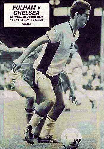 programme cover for Fulham v Chelsea, Saturday, 5th Aug 1989