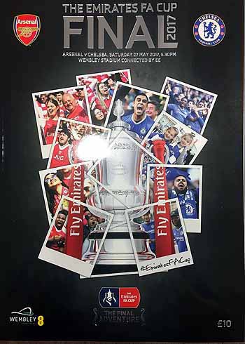 programme cover for Arsenal v Chelsea, 27th May 2017