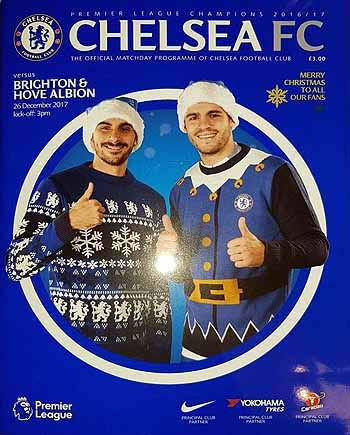 programme cover for Chelsea v Brighton And Hove Albion, 26th Dec 2017