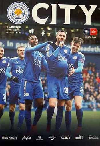 programme cover for Leicester City v Chelsea, 18th Mar 2018