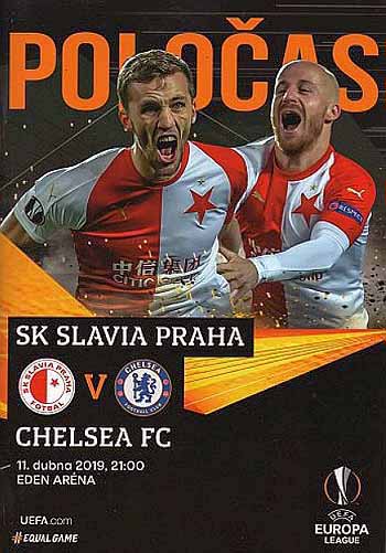 programme cover for Slavia Prague v Chelsea, Thursday, 11th Apr 2019